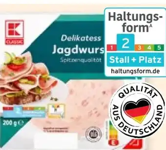 Kaufland K-Classic Delikatess Jagdwurst Angebot