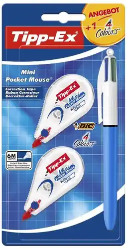 Kaufland Tipp-Ex Korrekturroller Mini Pocket Mouse 2+1 Angebot