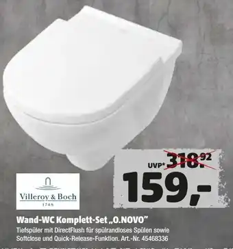 Hagebau Wand WC Komplett Set O Novo Angebot