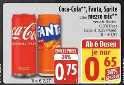 Edeka Coca-cola coca-cola Angebot