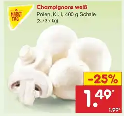 Netto Marken-Discount Markt tag champignons weiß Angebot