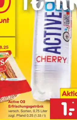 Netto Marken-Discount Active o2 erfrischungsgetränk cherry Angebot