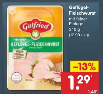 Netto Marken-Discount Gutfried geflügel-fleischwurst Angebot