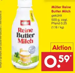 Netto Marken-Discount Müller reine butter milch Angebot