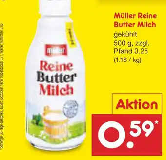 Netto Marken-Discount Müller reine butter milch Angebot