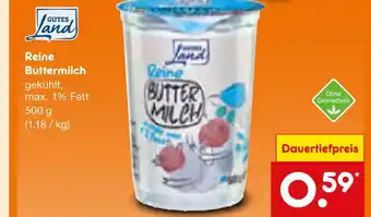 Netto Marken-Discount Gutes land reine buttermilch Angebot