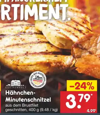 Netto Marken-Discount Gut ponholz hähnchen-minutenschnitzel Angebot