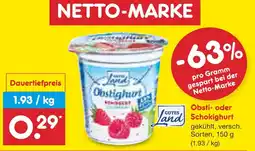 Netto Marken-Discount Gutes land obsti- oder schokijoghurt Angebot