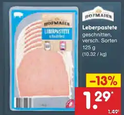 Netto Marken-Discount Hofmaier leberpastete Angebot
