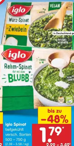 Netto Marken-Discount Iglo spinat Angebot