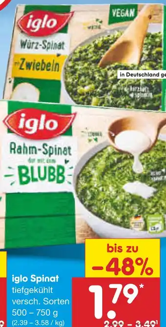 Netto Marken-Discount Iglo spinat Angebot