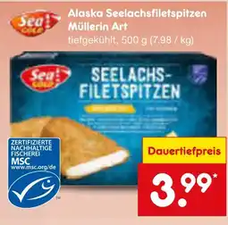 Netto Marken-Discount Sea gold alaska seelachsfiletspitzen müllerin art Angebot