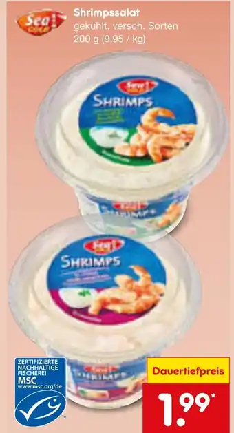 Netto Marken-Discount Sea gold shrimpssalat Angebot