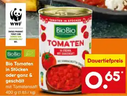 Netto Marken-Discount Biobio bio tomaten in stücken oder ganz & geschält Angebot