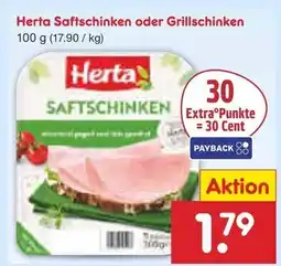 Netto Marken-Discount Herta saftschinken oder grillschinken Angebot