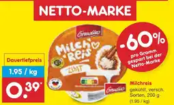 Netto Marken-Discount Milchreis Angebot