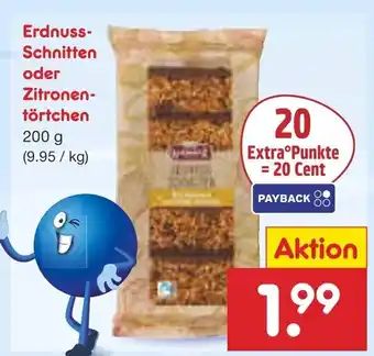 Netto Marken-Discount Erdnuss-schnitten oder zitronentörtchen Angebot