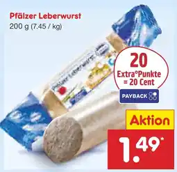 Netto Marken-Discount Pfälzer leberwurst Angebot