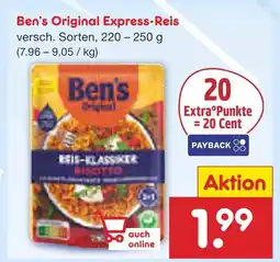 Netto Marken-Discount Ben's original express-reis Angebot