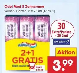 Netto Marken-Discount Odol med 3 zahncreme Angebot