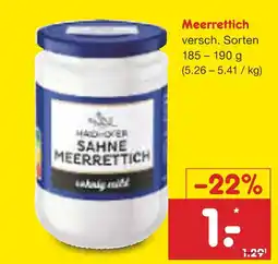 Netto Marken-Discount Meerrettich Angebot