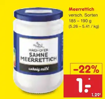 Netto Marken-Discount Meerrettich Angebot