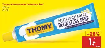 Netto Marken-Discount Thomy mittelscharfer delikatess senf Angebot