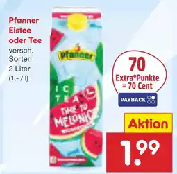 Netto Marken-Discount Pfanner eistee oder tee Angebot