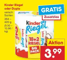 Netto Marken-Discount Kinder riegel oder duplo Angebot