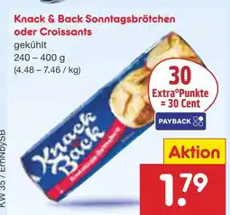 Netto Marken-Discount Knack & back sonntagsbrötchen Angebot