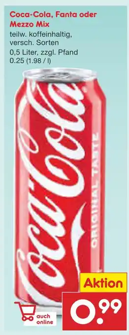 Netto Marken-Discount Coca-cola Angebot