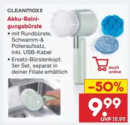 Netto Marken-Discount Cleanmaxx akku-reinigungsbürste Angebot
