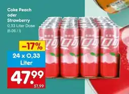 Netto Marken-Discount Coke peach oder strawberry Angebot