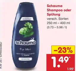 Netto Marken-Discount Schauma shampoo oder spülung Angebot