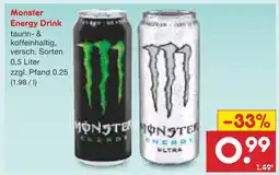 Netto Marken-Discount Monster energy drink Angebot