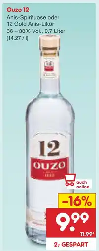 Netto Marken-Discount Ouzo 12 Angebot