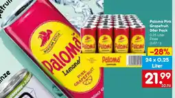 Netto Marken-Discount Paloma paloma pink grapefruit, 24er pack Angebot