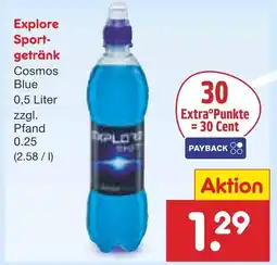 Netto Marken-Discount Explore sportgetränk cosmos blue Angebot
