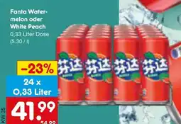 Netto Marken-Discount Fanta watermelon oder white peach Angebot