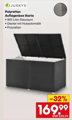 Netto Marken-Discount Juskys polyrattan auflagenbox ikaria Angebot