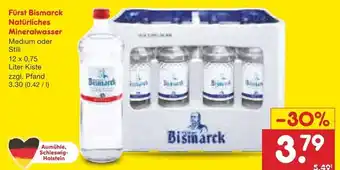Netto Marken-Discount Fürst bismarck natürliches mineralwasser Angebot