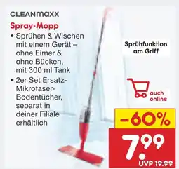 Netto Marken-Discount Cleanmaxx spray-mopp Angebot
