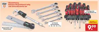 Netto Marken-Discount Messwerkzeug, ratschen-ringschlüssel 5-teilig oder schraubendreher set Angebot