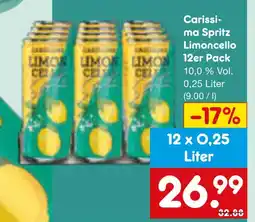 Netto Marken-Discount Carissima spritz limoncello 12er pack Angebot