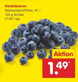 Netto Marken-Discount Heidelbeeren Angebot