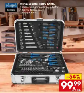 Netto Marken-Discount Scheppach werkzeugkoffer tb150 101 tlg Angebot