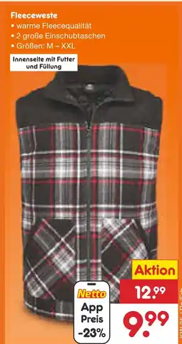 Netto Marken-Discount Fleeceweste Angebot