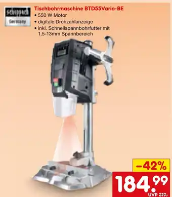 Netto Marken-Discount Scheppach tischbohrmaschine btd55vario-be Angebot