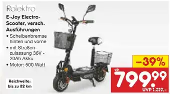 Netto Marken-Discount Rolektro e-joy electro-scooter Angebot