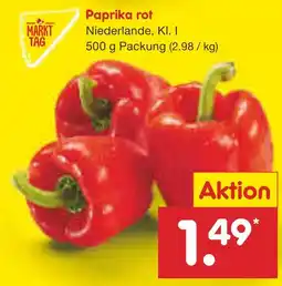 Netto Marken-Discount Markttag paprika rot Angebot